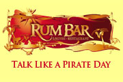 Yo-ho-ho! Free Rum on Talk Like a Pirate Day, Sept 19