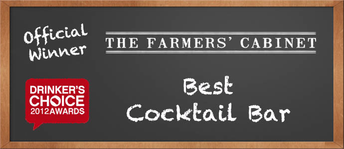 Drinker's Choice Winner, Best Cocktail Bar: The Farmers' Cabinet