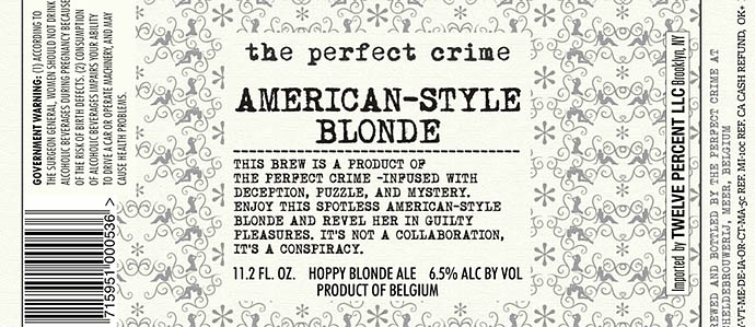 The Perfect Crime - American-Style Blonde