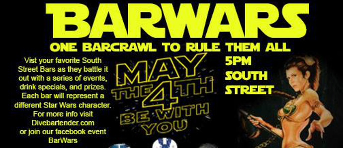 Celebrate May the Fourth With a Star Wars Bar Crawl Along South Street
