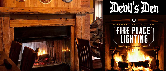 Devil's Den Hosts 6th Annual Fire Place Lighting Party, Dec 1 