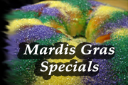 Mardi Gras Fat Tuesday Specials 3/8