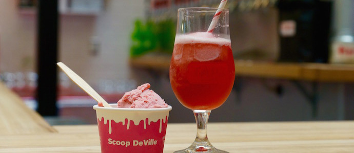 You Can Drink 'Rose Sorbet All Day' All Summer at The Bourse with Taps Fill Station & Scoop DeVille