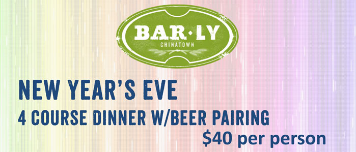 New Year's Eve Craft Beer Dinner at BarLy