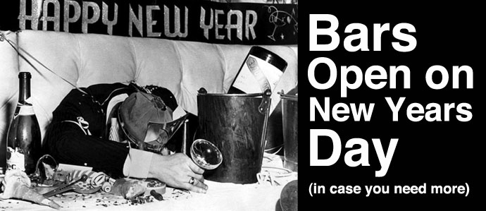 Bars Open New Years Day