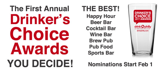 Drinker's Choice Award Nominations Start Feb 1