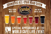 Get Down with Founders Brewing Co. and their All-Star Lineup at World Cafe Live, June 1