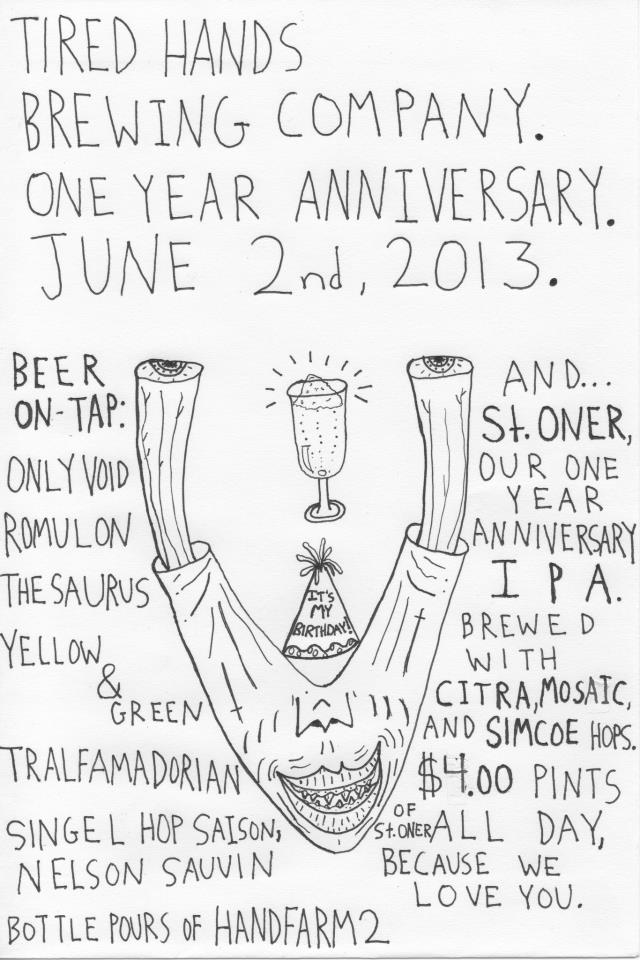 Tired Hands Brewing Company One Year Anniversary