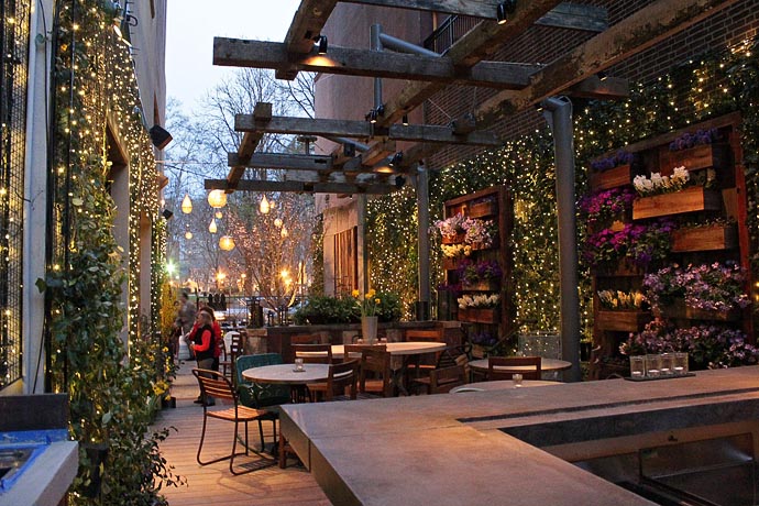 Bars with best sale patio seating